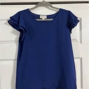 Elegant Blue Women's Top